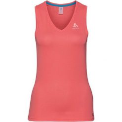 Odlo Koszulka damska TOP V-neck Singlet Active F-Dry Light czerwona r. M. Czerwone bralety damskie marki Odlo, m. Za 75,95 zł.