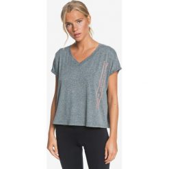Roxy Sunshine Soldiers Koszulka Szary. Szare koszulki damskie Roxy, l, z haftami, z elastanu, bez kołnierzyka, z krótkim rękawem. Za 157,95 zł.