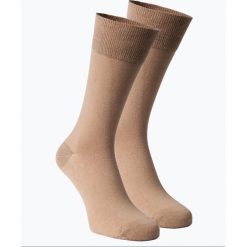 Finshley & Harding - Skarpety męskie pakowane po 2 szt., beżowy. Brązowe skarpetki męskie Finshley & Harding, bez wzorów, z bawełny. Za 39,95 zł.