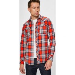 G-Star Raw - Koszula. Szare koszule męskie G-Star RAW, xl, w kratkę, z bawełny, retro, bez kołnierzyka, z długim rękawem. W wyprzedaży za 339,90 zł.