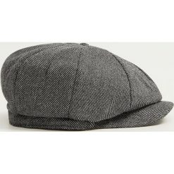 Mango Man - Kaszkiet Blue. Szare czapki męskie Mango Man, bez wzorów, z poliesteru. Za 69,90 zł.
