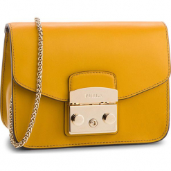 Torebka FURLA - Metropolis 978157 B BGZ7 VFO Ginestra e. Żółte torebki klasyczne damskie Furla, ze skóry, bez dodatków. Za 839,00 zł.