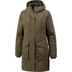 Parka w kolorze khaki. Brązowe parki damskie OCK, s. W wyprzedaży za 229,95 zł.