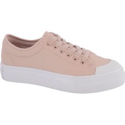 Tenisówki damskie Vero Moda różowe. Różowe trampki i tenisówki damskie Vero Moda, bez wzorów, z materiału, bez zapięcia. Za 111,00 zł.