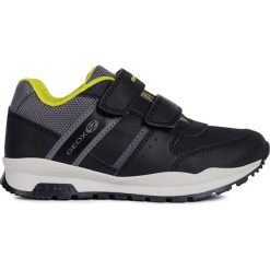 Sneakersy "Cordian" w kolorze czarno-żółtym. Czarne trampki chłopięce geox kids, bez wzorów, bez zapięcia. W wyprzedaży za 119,95 zł.