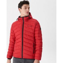Pikowana kurtka basic - Czerwony. Czerwone kurtki męskie marki House, s, bez wzorów, bez kaptura. Za 139,99 zł.