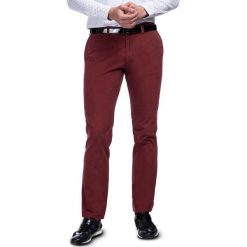 Spodnie RICCARDO 15-46K. Czerwone spodnie męskie Giacomo Conti, m, bez wzorów, z bawełny. Za 169,00 zł.