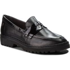 Półbuty TAMARIS - 1-24703-21 Black 001. Czarne creepersy damskie Tamaris, z materiału, na płaskiej podeszwie. W wyprzedaży za 229,00 zł.