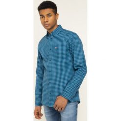 Koszula Tommy Jeans Tjm Twill Gingham DM0DM07503. Niebieskie koszule męskie Tommy Jeans, xl, bez wzorów, z bawełny, casualowe, bez kołnierzyka, bez rękawów. W wyprzedaży za 269,00 zł.