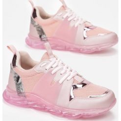 Różowe Sneakersy Gathalise. Różowe sneakersy damskie Renee, ze skóry. Za 119,99 zł.