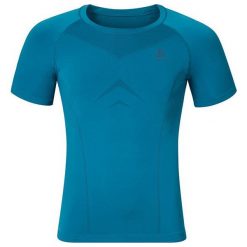Odlo Koszulka męska Shirt s/s crew neck EVOLUTION LIGHT niebieska r. L (184002). Niebieskie t-shirty męskie Odlo, s. Za 134,69 zł.