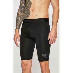 Adidas Performance - Szorty. Czarne spodenki sportowe męskie adidas Performance, s, z nadrukiem, z elastanu, sportowe, climacool (adidas). W wyprzedaży za 99,90 zł.
