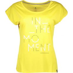 Koszulka funkcyjna "Helle" w kolorze żółtym. Żółte t-shirty damskie marki Odlo Women, xs, z nadrukiem, z materiału, sportowe, z okrągłym kołnierzem. W wyprzedaży za 85,95 zł.