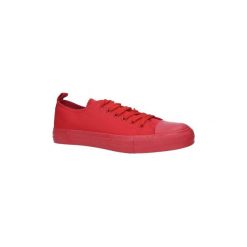 Buty American Czerwone trampki sznurowane LH09/19. Czerwone trampki i tenisówki damskie marki American, bez wzorów, na sznurówki. Za 48,99 zł.