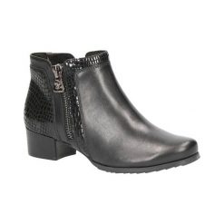 Caprice Botki Czarny female czarny 37. Czarne botki damskie Caprice, ze skóry, klasyczne, bez obcasa, na zamek. Za 349,00 zł.