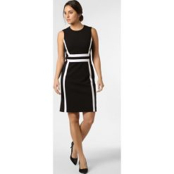 Calvin Klein - Sukienka damska, czarny. Czarne sukienki damskie Calvin Klein, bez wzorów, bez kołnierzyka, bez rękawów. Za 799,95 zł.