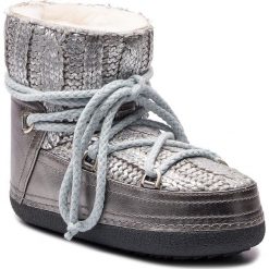 Buty INUIKII - Boot Galway 70101-10 Silver. Szare kozaki damskie Inuikii, na zimę, ze skóry, na niskim obcasie, bez zapięcia. W wyprzedaży za 1079,00 zł.
