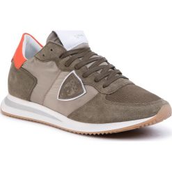 Sneakersy PHILIPPE MODEL - Trpx TZLU W030 Militarie Orange. Zielone sneakersy męskie Philippe Model, bez zapięcia. Za 1119,00 zł.
