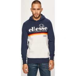 Ellesse - Bluza. Niebieskie bluzy męskie Ellesse, s, z aplikacjami, z bawełny, z kapturem. W wyprzedaży za 219,90 zł.