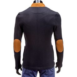 Marynarka męska casual M07 - czarna. Czarne marynarki męskie Ombre Clothing, na lato, s, bez wzorów, z bawełny, sportowe. Za 39,00 zł.