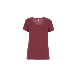 T-shirty z krótkim rękawem Only ONLMILLE. Czerwone t-shirty damskie marki ONLY, s, bez wzorów, bez kołnierzyka. Za 79,20 zł.