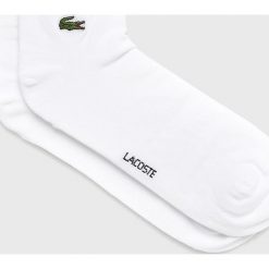 Lacoste - Skarpety. Białe skarpetki męskie Lacoste, bez wzorów, z elastanu. Za 29,90 zł.