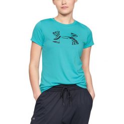 Under Armour Tech™ 2.0 Koszulka Niebieski Zielony. Niebieskie koszulki damskie Under Armour, l, z nadrukiem, z poliesteru, bez kołnierzyka, z krótkim rękawem. Za 128,95 zł.