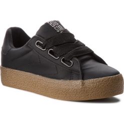 Sneakersy BIG STAR - BB274162 Black. Czarne półbuty damskie marki BIG STAR, na co dzień, bez wzorów, ze skóry ekologicznej, retro, bez obcasa, bez zapięcia. Za 109,00 zł.