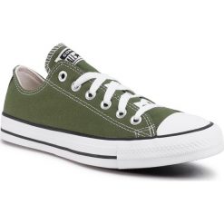 Trampki CONVERSE - Ctas Ox 166711C Cypress Green. Zielone półbuty damskie Converse, bez wzorów, z gumy, bez zapięcia. W wyprzedaży za 239,00 zł.
