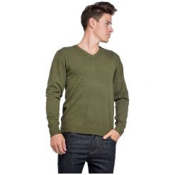 William De Faye Sweter Męski Xxl Zielony. Zielone swetry klasyczne męskie marki William de Faye, xxl, z kaszmiru, dekolt w kształcie v. Za 259,00 zł.