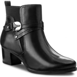 Botki CAPRICE - 9-25327-29 Black Nappa 022. Czarne buty zimowe damskie Caprice, z materiału, na obcasie. W wyprzedaży za 249,00 zł.