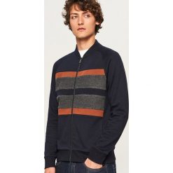 Bluza z raglanowymi rękawami - Granatowy. Niebieskie bluzy męskie rozpinane marki Reserved, l. Za 99,99 zł.