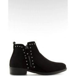 Botki półbuty damskie czarne L1217 Black. Czarne botki damskie ButyModne, na co dzień, bez wzorów, eleganckie, bez obcasa, na płaskiej podeszwie, na zamek. W wyprzedaży za 99,00 zł.