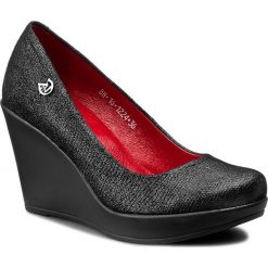 Creepersy damskie: Półbuty KARINO - 1224/163-P Czarny/Brokat