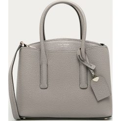 Kate Spade - Torebka skórzana. Szare listonoszki damskie Kate Spade, w paski, ze skóry, na ramię, bez dodatków. Za 1599,00 zł.