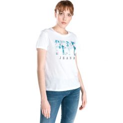 Pepe Jeans Maria Koszulka Biały. Białe koszulki damskie Pepe Jeans, s, z haftami, z bawełny, bez kołnierzyka, z krótkim rękawem. Za 180,95 zł.
