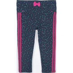 Coccodrillo - Legginsy dziecięce 68-86 cm. Niebieskie spodnie dziewczęce COCCODRILLO, l, bez wzorów, z dzianiny. Za 59,90 zł.