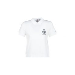 Koszulki polo z krótkim rękawem Tommy Hilfiger CHRISTINE STR PQ POLO SS. Białe koszulki damskie TOMMY HILFIGER, s, bez wzorów, polo, z krótkim rękawem. Za 349,00 zł.