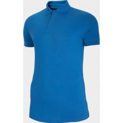 Koszulka polo męska TSM704B - niebieski - Outhorn. Niebieskie koszulki męskie EVERHILL, m, bez wzorów, bez rękawów. Za 39,99 zł.