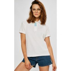 Calvin Klein Jeans - Top. Białe topy damskie marki Calvin Klein Jeans, s, z bawełny. W wyprzedaży za 129,90 zł.