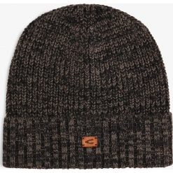 Camel Active - Czapka męska, niebieski. Brązowe czapki męskie Camel Active, z aplikacjami, prążkowane. Za 139,95 zł.