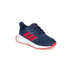Buty Dziecko adidas RUNFALCON K. Niebieskie trampki dziewczęce Adidas, bez wzorów, bez zapięcia. Za 179,00 zł.