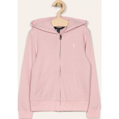 Polo Ralph Lauren - Bluza dziecięca 128-176 cm. Różowe bluzy dziewczęce Polo Ralph Lauren, bez wzorów, z bawełny, z kapturem. Za 339,90 zł.