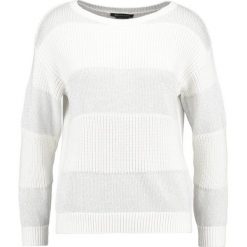 Swetry klasyczne damskie: Armani Exchange Sweter white / silver