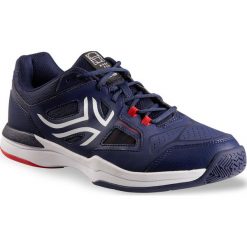 Buty tenis TS500 męskie na każdą nawierzchnię. Niebieskie buty sportowe męskie ARTENGO, z poliesteru, bez zapięcia, tenisowe. Za 149,99 zł.