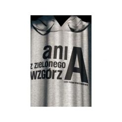 „Ania z zielonego wzgórza” – bluza (vol.1). Szare bluzy damskie marki Kurdemol, z dresówki, z kapturem. Za 169,00 zł.