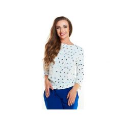 Bluzka N010 niebieskie parasolki. Niebieskie bluzki damskie Awama, xl, bez wzorów, z poliesteru, bez kołnierzyka, bez rękawów. Za 119,00 zł.