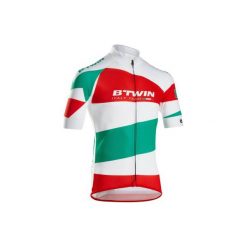 Koszulka krótki rękaw na rower szosowy ROADCYCLING 900 ITALY męska. Białe odzież rowerowa męska marki TRIBAN, m, z elastanu, z krótkim rękawem, rowerowe. W wyprzedaży za 119,99 zł.