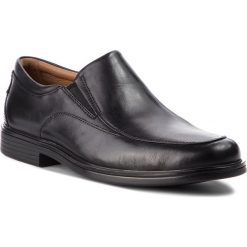 Półbuty CLARKS - Un Aldric Walk 261373517 Black Leather. Czarne buty wizytowe męskie Clarks, bez wzorów, ze skóry, klasyczne, bez zapięcia. W wyprzedaży za 299,00 zł.