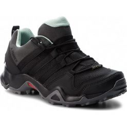 Buty adidas - Terrex AX2R Gtx W GORE-TEX AC8064 Cblack/Cblack/Ashgrn. Czarne buty sportowe damskie Adidas, bez wzorów, z tworzywa sztucznego, sportowe, outdoorowe, adidas terrex, gore-tex. W wyprzedaży za 349,00 zł.
